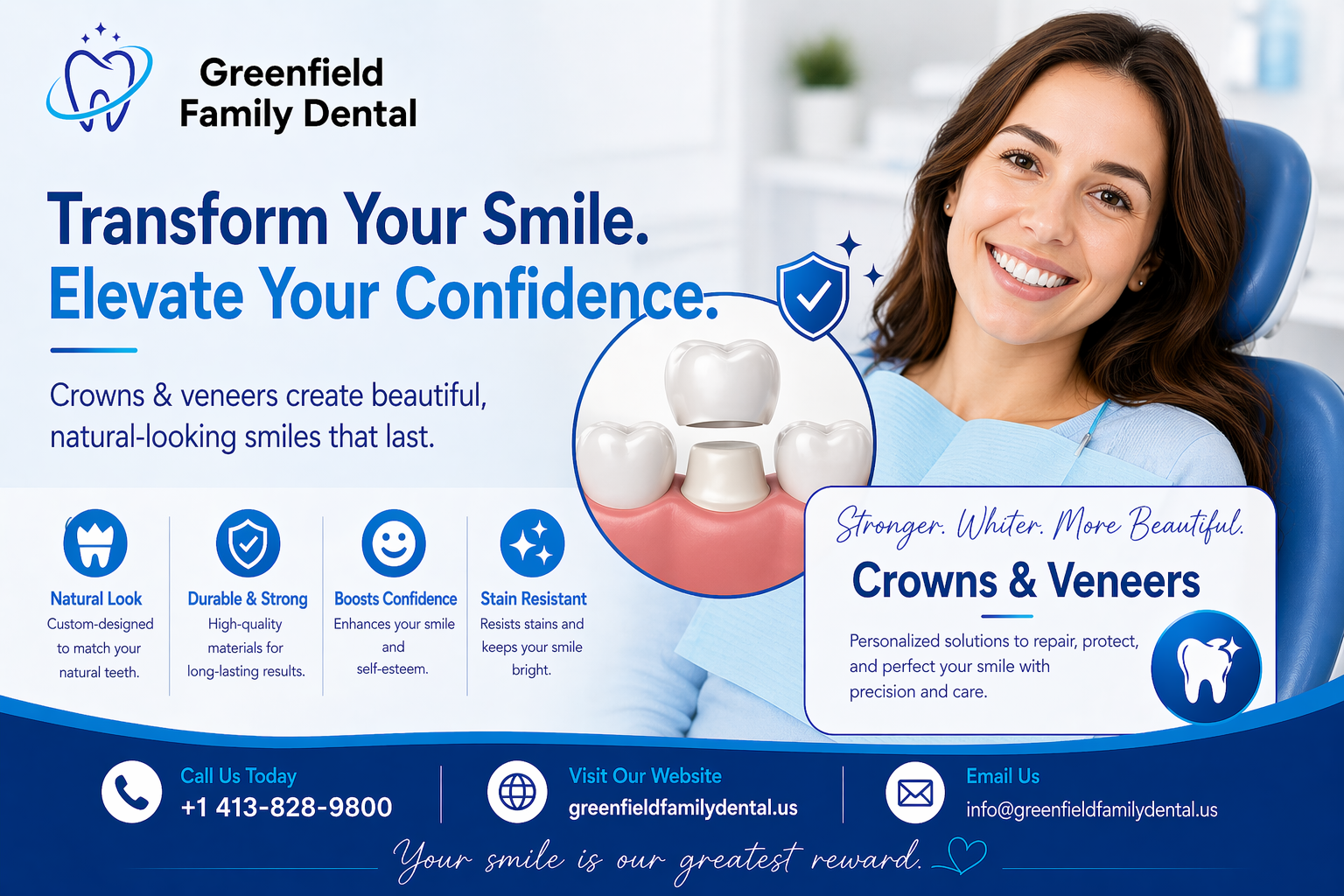 Crowns & Veneers - Greenfield Family Dental